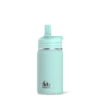 Mini 14oz Stainless Steel Kids Water Bottle With Straw Lid - Aqua 1 Mini 14oz Stainless Steel Kids Water Bottle With Straw Lid - Aqua -HYDRAPEAK Sales 20degreeaqua