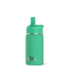 Mini 14oz Stainless Steel Kids Water Bottle With Straw Lid- Jade -HYDRAPEAK Sales 20degreejade