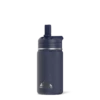 Mini 14oz Stainless Steel Kids Water Bottle With Straw Lid- Navy 1 Mini 14oz Stainless Steel Kids Water Bottle With Straw Lid- Navy -HYDRAPEAK Sales 20degreenavy