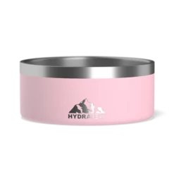 4 Cup Stainless Steel Dog Bowls For Water Or Food- Pink