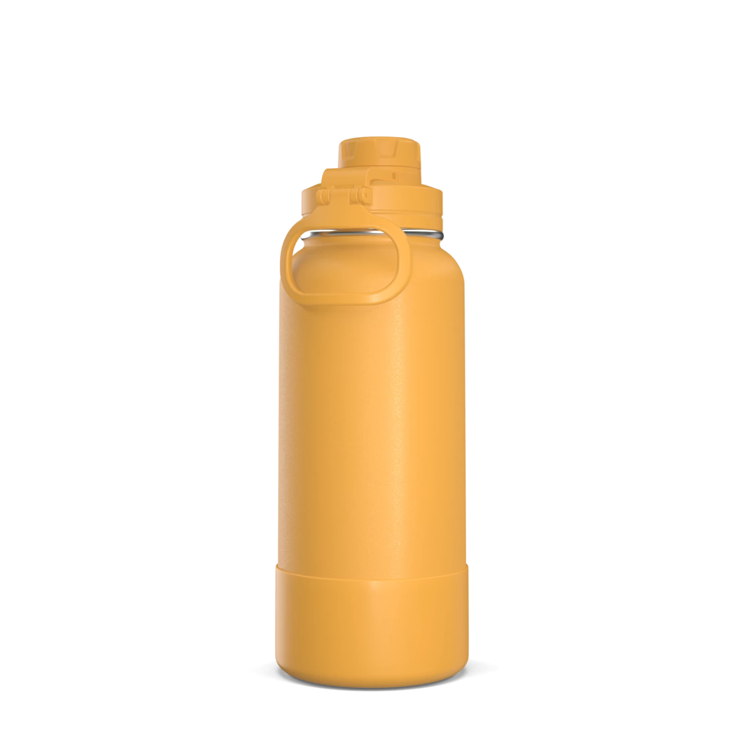 32oz Insulated Water Bottles With Matching Chug Lid And Rubber Boot- Tangerine 4 32oz Insulated Water Bottles With Matching Chug Lid And Rubber Boot- Tangerine - Image 2