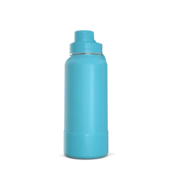 32oz Insulated Water Bottles With Matching Chug Lid And Rubber Boot- Belize