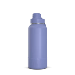 32oz Insulated Water Bottles With Matching Chug Lid And Rubber Boot - Iris