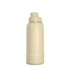 32oz Insulated Water Bottles With Matching Chug Lid And Rubber Boot- Modern Cream 2 32oz Insulated Water Bottles With Matching Chug Lid And Rubber Boot- Modern Cream -HYDRAPEAK Sales 32ozsportchugturnModernCreme