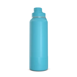 40oz Insulated Water Bottles With Matching Chug Lid And Rubber Boot- Belize