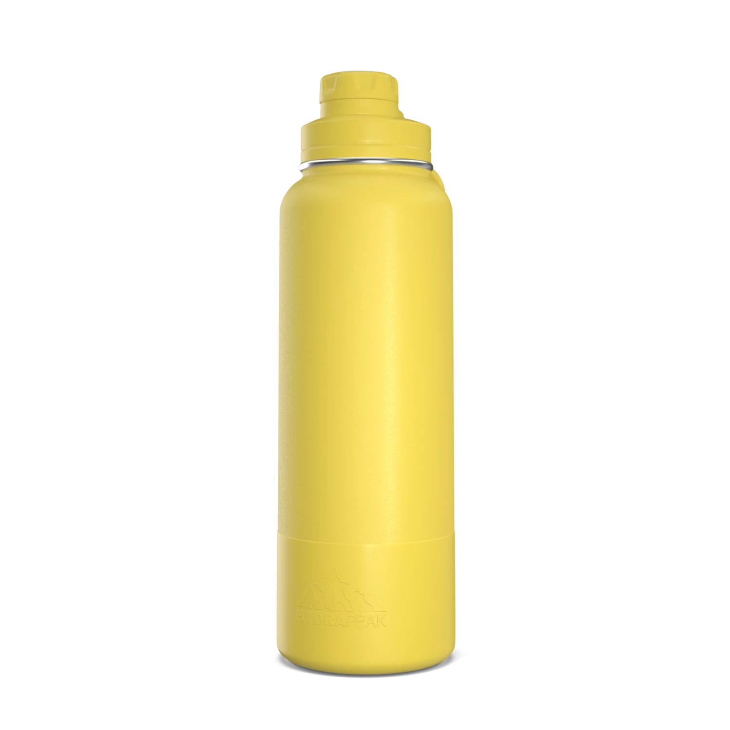 40oz Insulated Water Bottles With Matching Chug Lid And Rubber Boot - Lemon 3 40oz Insulated Water Bottles With Matching Chug Lid And Rubber Boot - Lemon