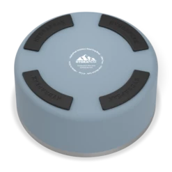 8 Cup Stainless Steel Dog Bowls For Water Or Food- Storm -HYDRAPEAK Sales 64DogBowl BottomRubber Storm PC