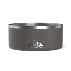 8 Cup Stainless Steel Dog Bowls For Water Or Food - Graphite