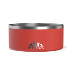 8 Cup Stainless Steel Dog Bowls For Water Or Food- Merlot