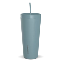 Traveler 25oz Insulated Tumbler With Lid And Straw- Modern Blue