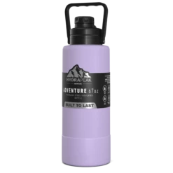 Adventure 67oz Insulated Water Bottle With Handle And Matching Rubber Boot- Lavender