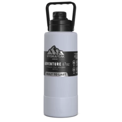 Adventure 67oz Insulated Water Bottle With Handle And Matching Rubber Boot- Iceberg