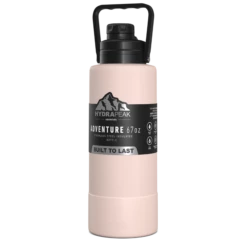 Adventure 67oz Insulated Water Bottle With Handle And Matching Rubber Boot- Seashell