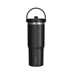 Nomad 32 Oz Tumbler With Handle And Straw Lid - Black