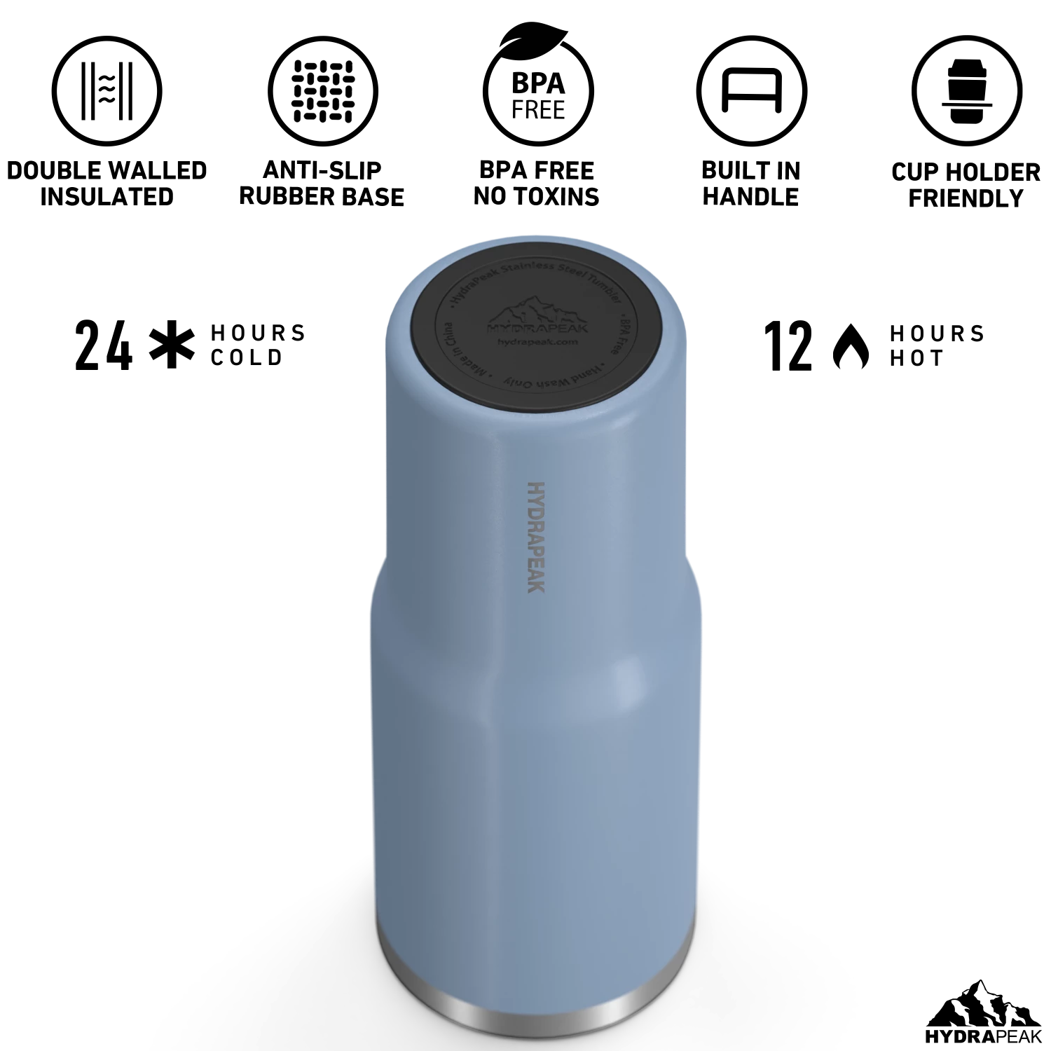 Nomad 32 Oz Tumbler With Handle And Straw Lid- Modern Blue 6 Nomad 32 Oz Tumbler With Handle And Straw Lid- Modern Blue - Image 4