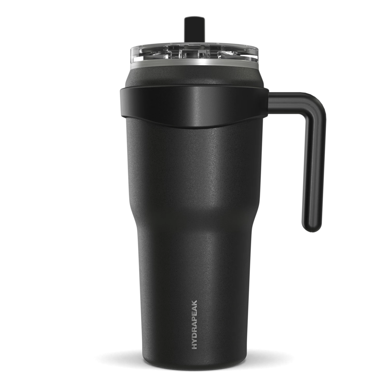 Roadster 40oz Tumbler With Handle And 2-in-1 Straw Lid - Black 3 Roadster 40oz Tumbler With Handle And 2-in-1 Straw Lid - Black