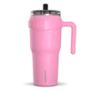 Roadster 40oz Tumbler With Handle And 2-in-1 Straw Lid- Bubblegum -HYDRAPEAK Sales HP ROADSTER Bubblegum Front NoSleeve