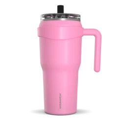 Roadster 40oz Tumbler With Handle And 2-in-1 Straw Lid- Bubblegum