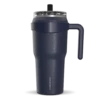 Roadster 40oz Tumbler With Handle And 2-in-1 Straw Lid- Navy -HYDRAPEAK Sales HP ROADSTER Navy Front NoSleeve