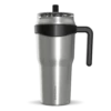 Roadster 40oz Tumbler With Handle And 2-in-1 Straw Lid- Stainless Steel -HYDRAPEAK Sales HP ROADSTER Steel Front NoSleeve