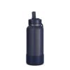 32oz Insulated Water Bottles With Matching Straw Lid And Rubber Boot- Navy 1 32oz Insulated Water Bottles With Matching Straw Lid And Rubber Boot- Navy -HYDRAPEAK Sales HP SPORTBOOT 32 Front 20d3 Navy