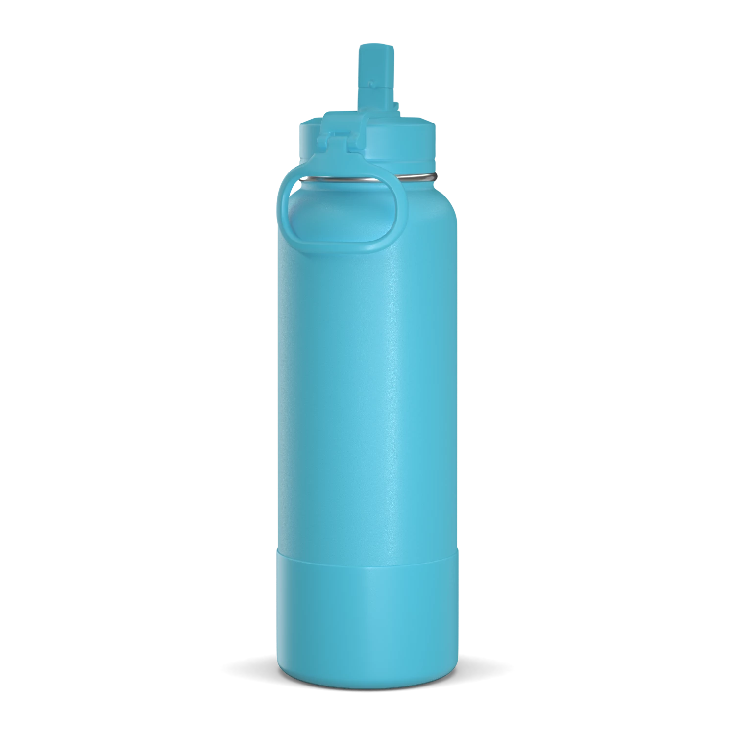 40oz Insulated Water Bottles With Matching Straw Lid And Rubber Boot - Belize 4 40oz Insulated Water Bottles With Matching Straw Lid And Rubber Boot - Belize - Image 2