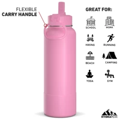 40oz Insulated Water Bottles With Matching Straw Lid And Rubber Boot - Bubblegum 9 40oz Insulated Water Bottles With Matching Straw Lid And Rubber Boot - Bubblegum -HYDRAPEAK Sales HP SPORTBOOT 40 Back 20d Bubblegum fc86f6b6 9df1 435e 9cbd e4942d8170e7