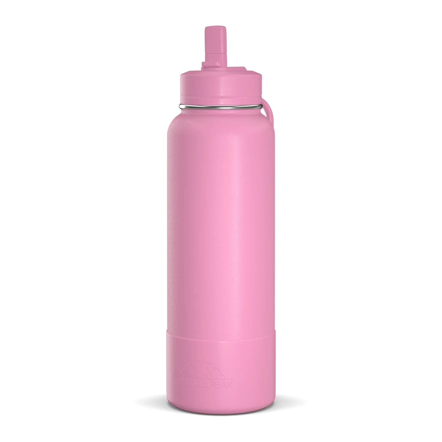 40oz Insulated Water Bottles With Matching Straw Lid And Rubber Boot - Bubblegum 3 40oz Insulated Water Bottles With Matching Straw Lid And Rubber Boot - Bubblegum