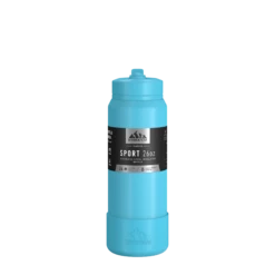 26oz Insulated Water Bottles With Matching Straw Lid And Rubber Boot- Belize -HYDRAPEAK Sales HP SportBoot 26 FrontwSleeve Belize 03