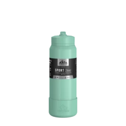 26oz Insulated Water Bottles With Matching Straw Lid And Rubber Boot - Pale Sage -HYDRAPEAK Sales HP SportBoot 26 FrontwSleeve PaleSage 28