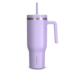 Voyager 40 Oz Tumbler With Handle And Straw Lid- Lavender