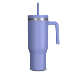 Voyager 40 Oz Tumbler With Handle And Straw Lid- Iris