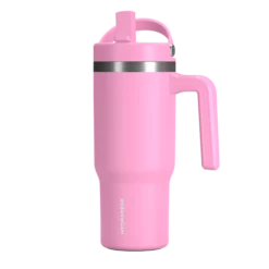 Voyager Kid's 18 Oz Tumbler With Handle And Straw Lid - Bubblegum