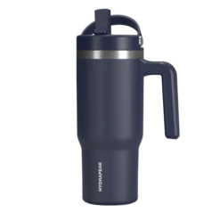 Voyager Kid's 18 Oz Tumbler With Handle And Straw Lid - Navy