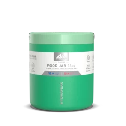 25oz Stainless Steel Vacuum Insulated Thermos Food Jar - Jade -HYDRAPEAK Sales HP 25oz FoodContainer FrontWithSleeve Jade