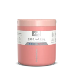 25oz Stainless Steel Vacuum Insulated Thermos Food Jar - Peach -HYDRAPEAK Sales HP 25oz FoodContainer FrontWithSleeve Peach