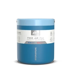 25oz Stainless Steel Vacuum Insulated Thermos Food Jar- Sky -HYDRAPEAK Sales HP 25oz FoodContainer FrontWithSleeve Sky