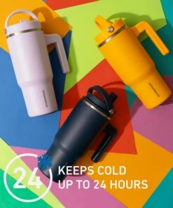 Voyager Kid's 18 Oz Tumbler With Handle And Straw Lid - Mango -HYDRAPEAK Sales VoyagerMini 1EDITED 60a88679 4f3b 415c 8f21 3c055fee7e1e