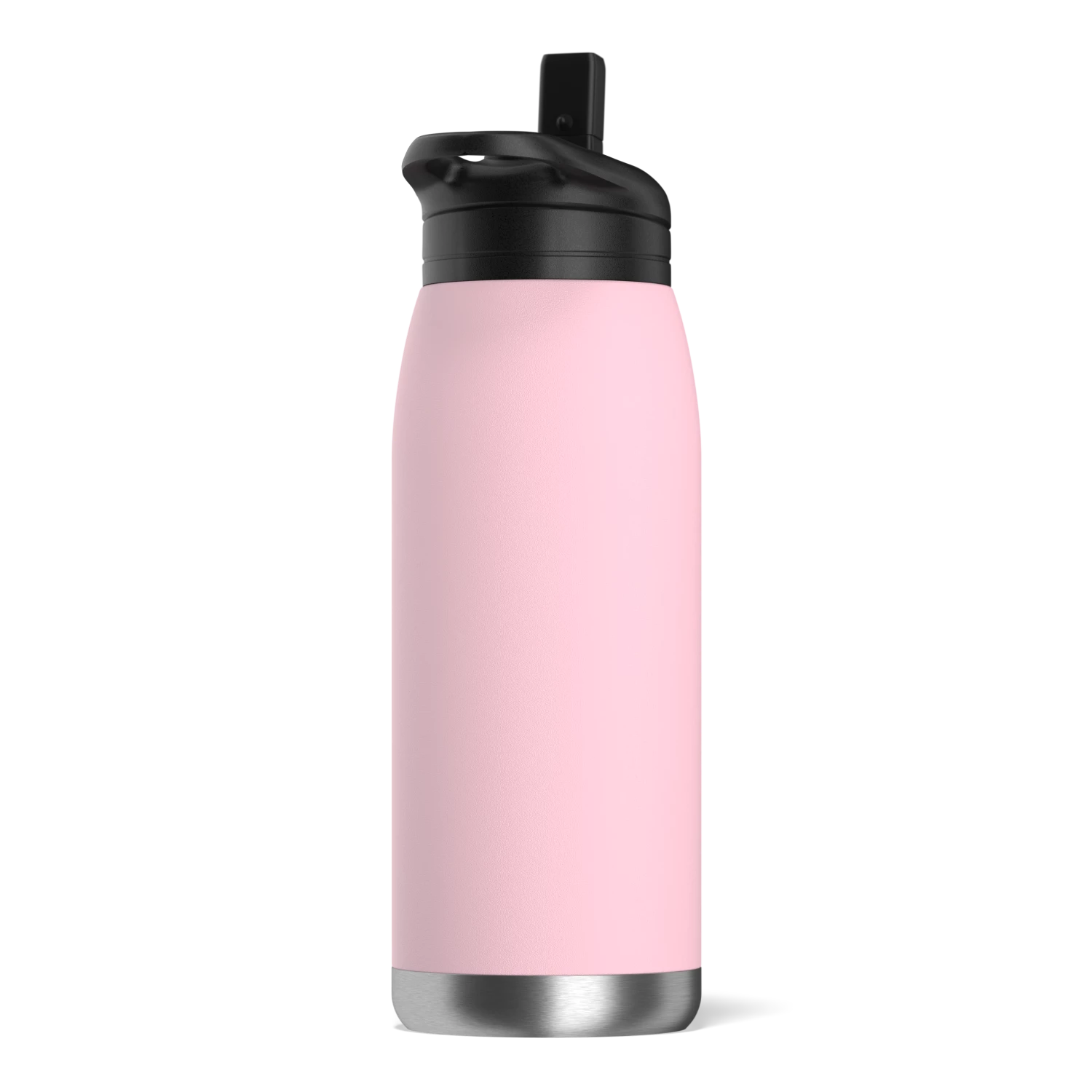 Flow 32oz Stainless Steel Insulated Water Bottle With Straw Lid Bottle- Pink 4 Flow 32oz Stainless Steel Insulated Water Bottle With Straw Lid Bottle- Pink - Image 2
