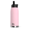 Flow 32oz Stainless Steel Insulated Water Bottle With Straw Lid Bottle- Pink -HYDRAPEAK Sales backblack1 29