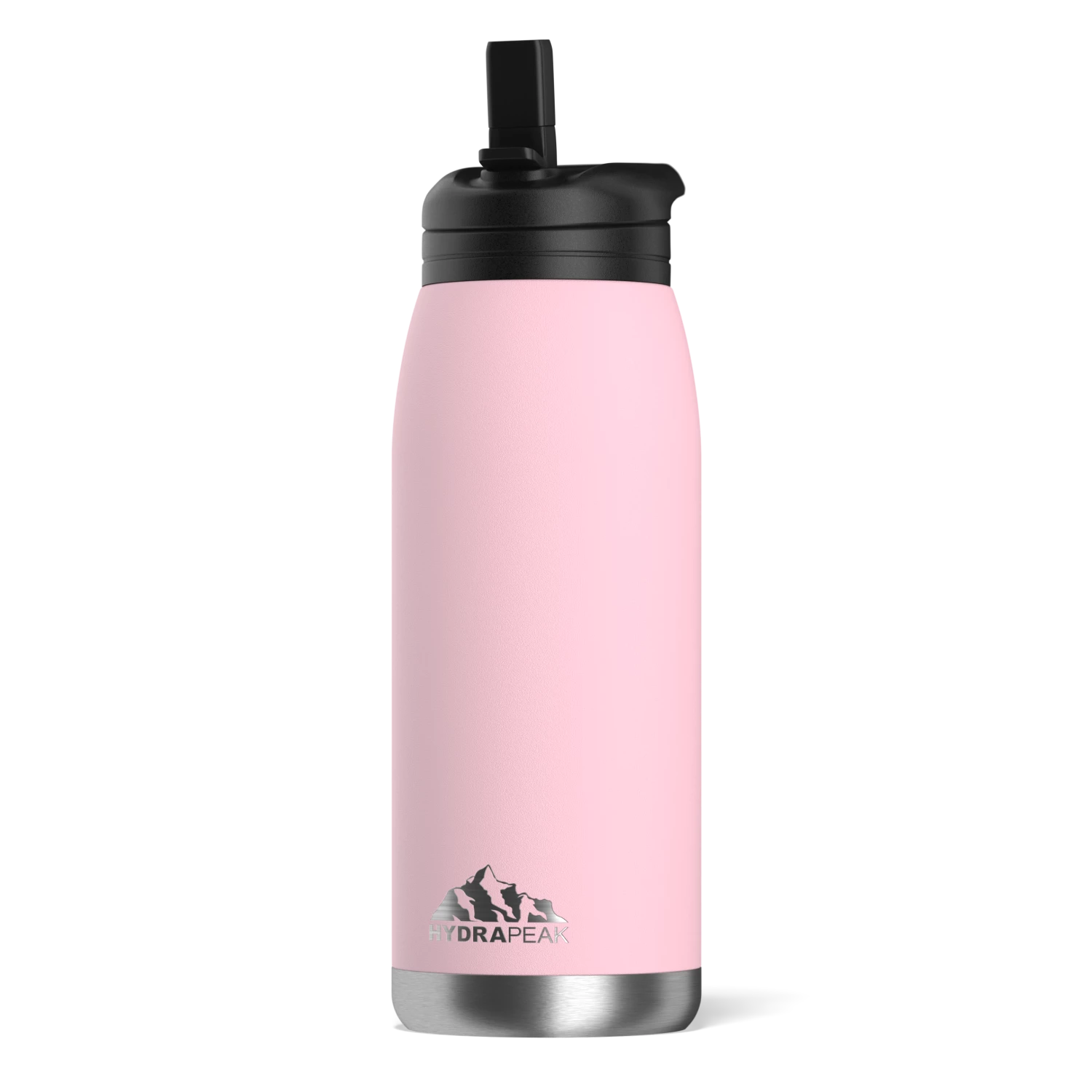 Flow 32oz Stainless Steel Insulated Water Bottle With Straw Lid Bottle- Pink 3 Flow 32oz Stainless Steel Insulated Water Bottle With Straw Lid Bottle- Pink