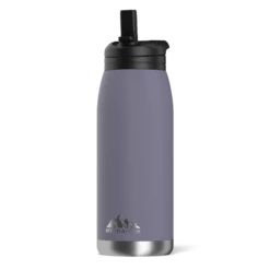 Flow 32oz Stainless Steel Insulated Water Bottle With Straw Lid Bottle - Plum