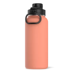32oz Stainless Steel Insulated Water Bottle With Flexible Chug Lid- Peach 7 32oz Stainless Steel Insulated Water Bottle With Flexible Chug Lid- Peach -HYDRAPEAK Sales backpeach