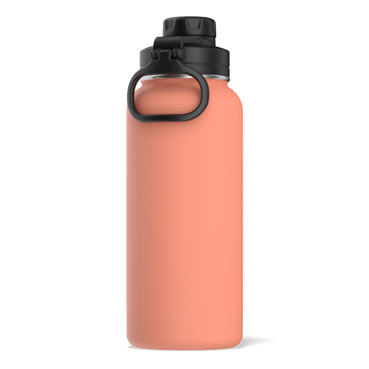 32oz Stainless Steel Insulated Water Bottle With Flexible Chug Lid- Peach 4 32oz Stainless Steel Insulated Water Bottle With Flexible Chug Lid- Peach - Image 2