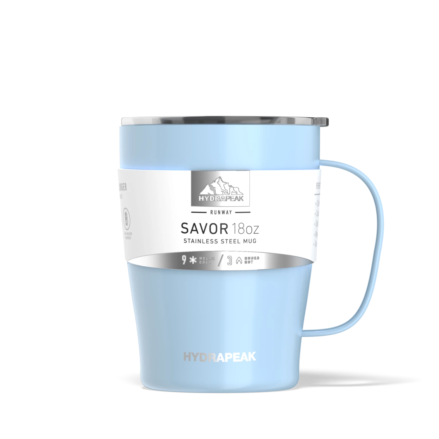 SAVOR 18oz Stainless Steel Insulated Travel Mug- Cloud 5 SAVOR 18oz Stainless Steel Insulated Travel Mug- Cloud - Image 3