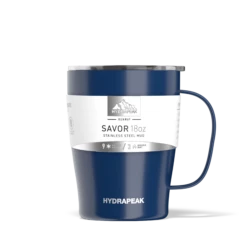 SAVOR 18oz Stainless Steel Insulated Travel Mug - Cobalt -HYDRAPEAK Sales cobaltsleeve 179d93fc 8aa4 433d a6d7 d8651146b1ca