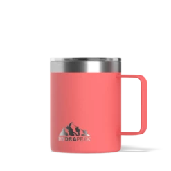 Savor 14oz Stainless Steel Insulated Coffee Mug With Handle Mug - Coral