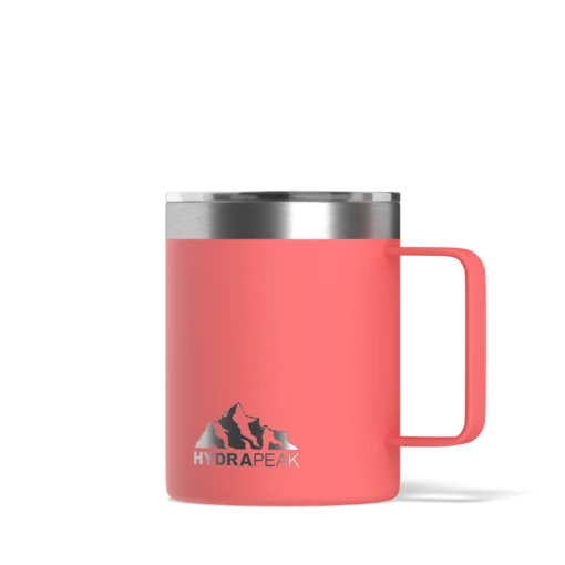 Savor 14oz Stainless Steel Insulated Coffee Mug With Handle Mug - Coral -HYDRAPEAK Sales coral20