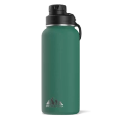 32oz Stainless Steel Insulated Water Bottle With Flexible Chug Lid- Forest Green
