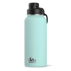 32oz Stainless Steel Insulated Water Bottle With Flexible Chug Lid - Aqua